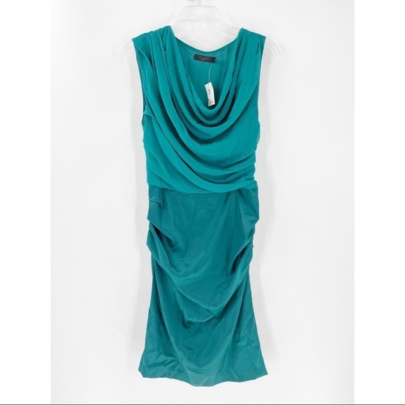 NWT The Limited EVENT Ruched Sleeveless Cowl Neck Sheath Dress - Picture 1 of 10